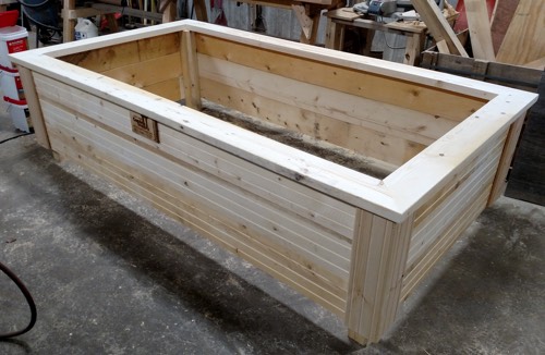 8 foot spruce raised garden bed